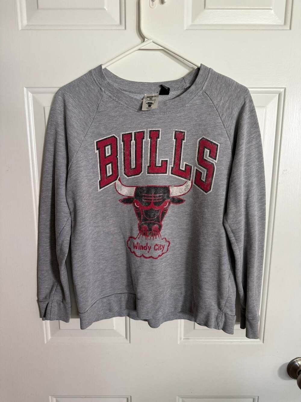 Hardwood Classics NBA Chicago Bulls Windy City Gray Sweatshirt